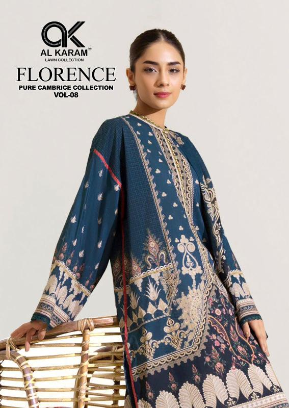 AL karam florence vol-8 designer salwar suit wholesaler in durg
